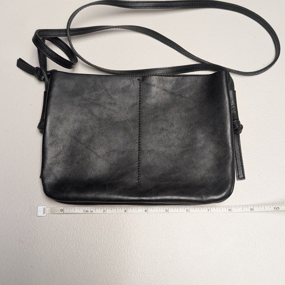 Madewell Black Leather Crossbody Bag
